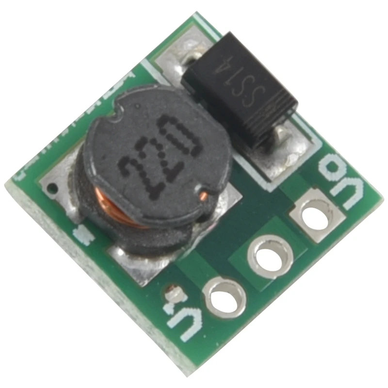 2X 0.9-5V To 5V DC-DC Step-Up Power Module Voltage Boost Converter Board 1.5V 1.8V 2.5V 3V 3.3V 3.7V 4.2V To 5V Green