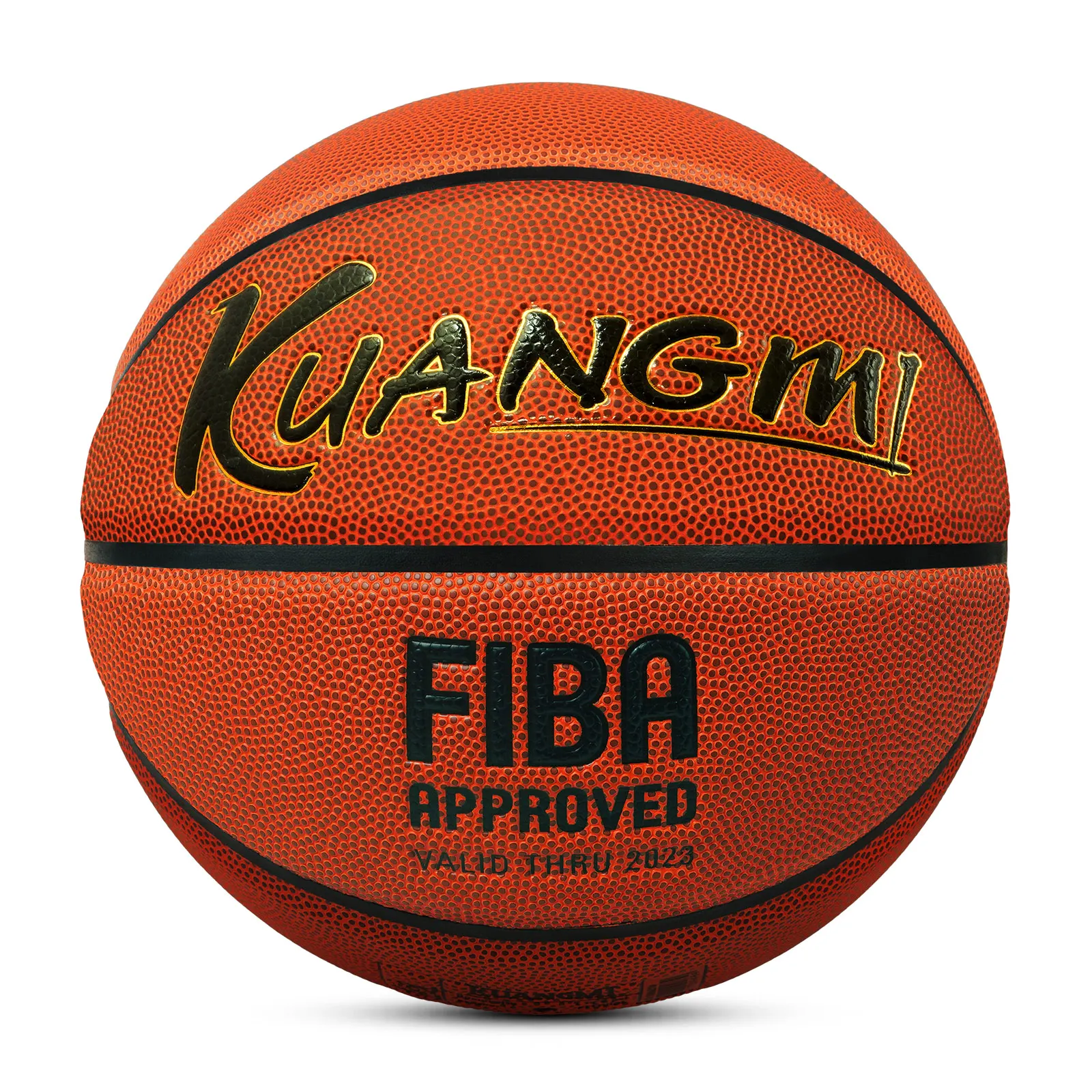 

Kuangmi Basketball,FIBA Basketball,Made for Indoor & Outdoor Game Ball Official Size 7（29.5"）,KMBB21