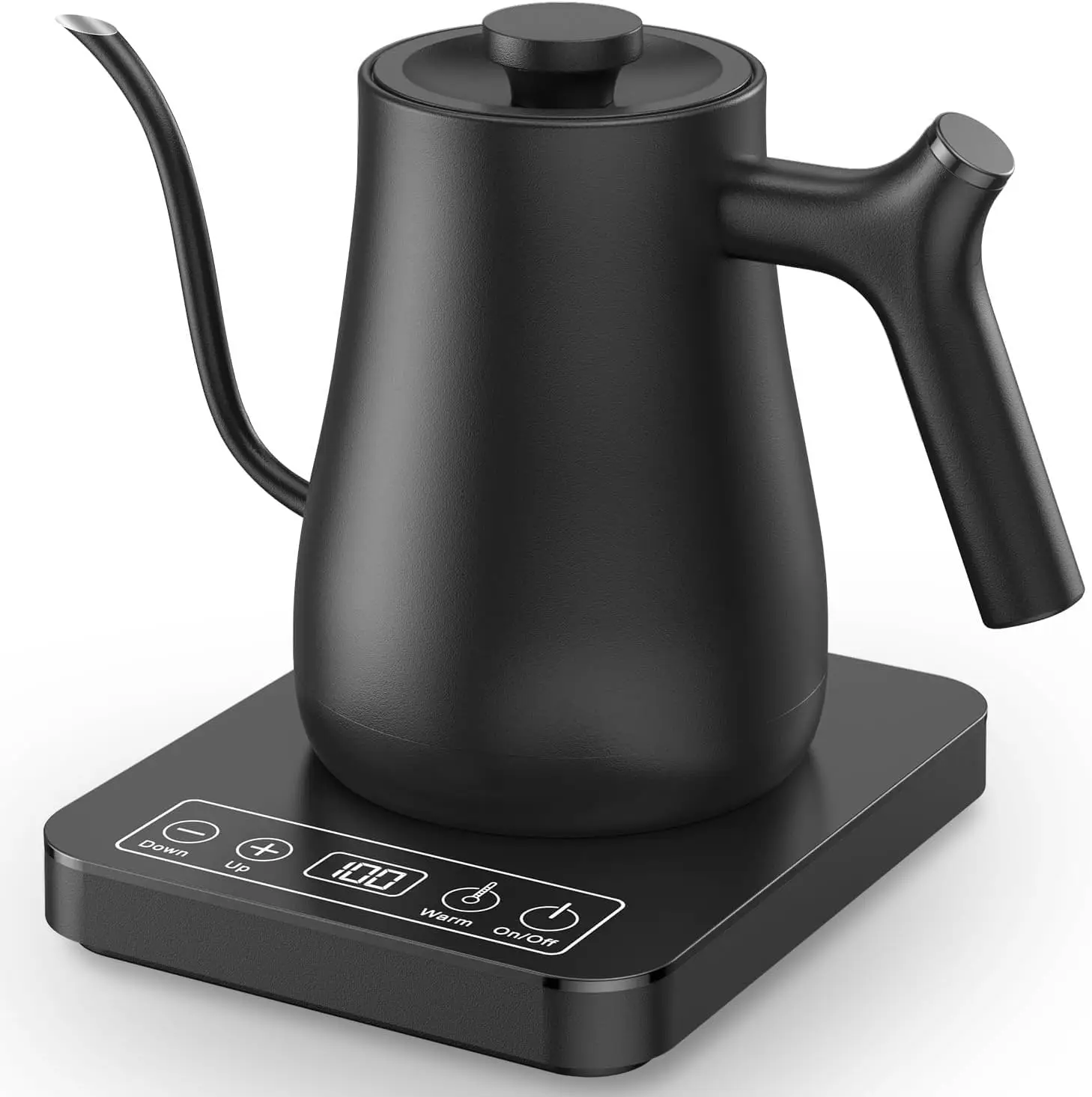 Electric Kettle Temperature Control Large LCD Screen Quick Boiling Pour Over Kettle for Coffee & Tea Anti-dry Protecti