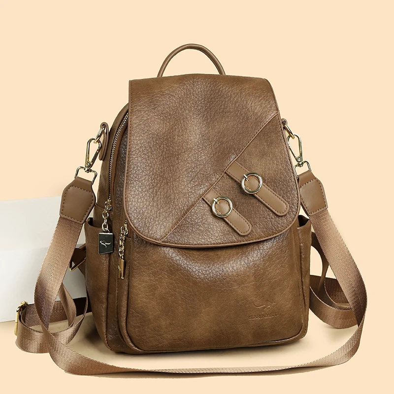 

Брендовые модные рюкзаки для девочек-подростков, женский кожаный рюкзак высокого качества, школьная сумка, большой вместительный дорожный рюкзак