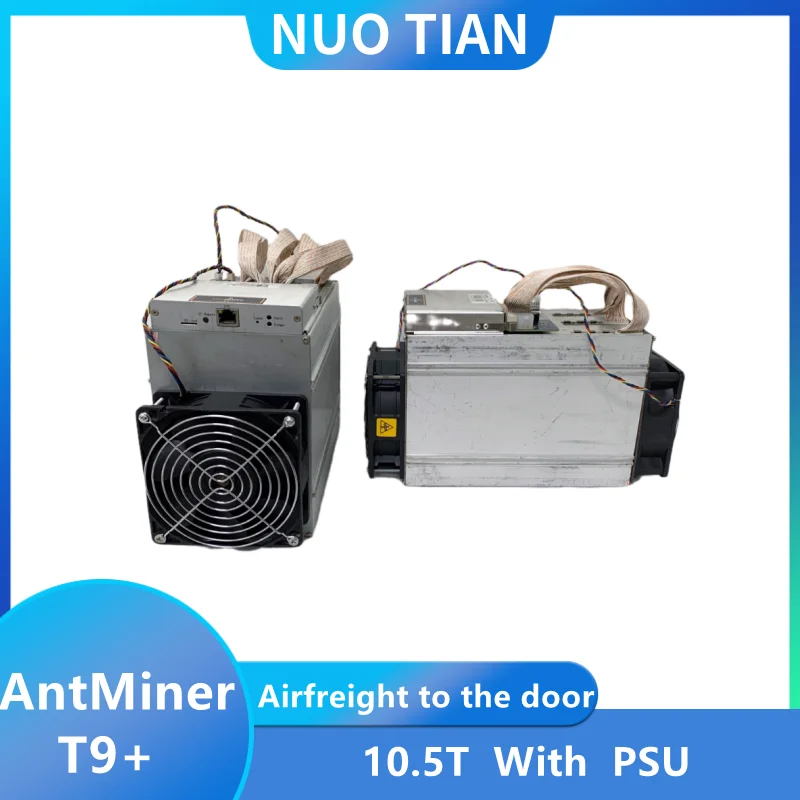 

Майнер AntMiner T9 + 10,5 T BTC б/у с блоком питания, экономичный, чем Antminer S9 T9 + 10,5 T S11 Z9 Z11 S15 T15 WhatsMiner M3X