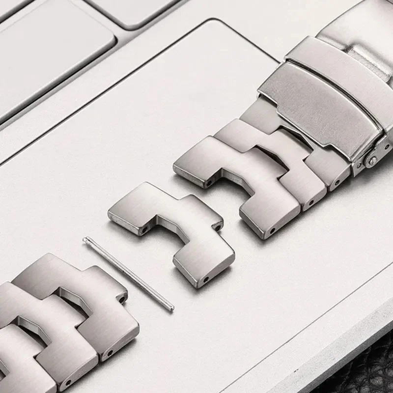 Correa de acero inoxidable de ajuste rápido sin huecos para Samsung Galaxy Watch 7 Ultra 47MM correa de reloj inteligente de Metal para reloj 7 pulsera ultra