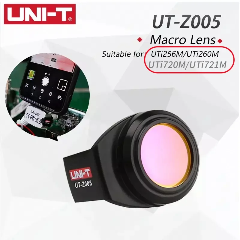 

Z005 For Smartphone Thermal Cameras UTi720M UTi721M UTI256M UTI260M Near Magnifying Lens digital evalua UNI T Macro Lens UT-Z005