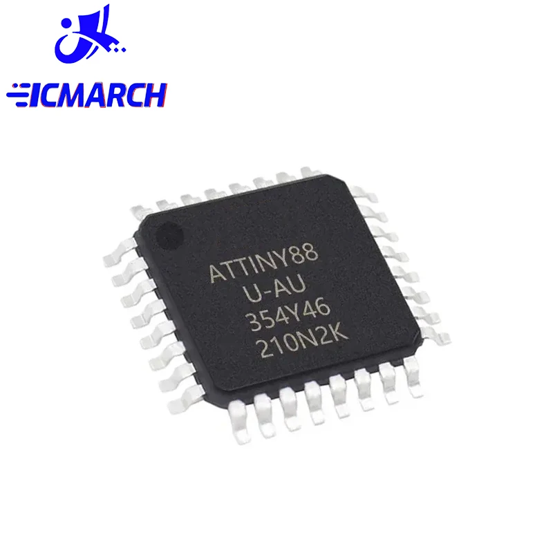 

5PCS ATTINY88-AU ATTINY88 ATTI ATTINY AT TQFP-32 Singlechip Microcontroller Chip New Good Quality Chipset