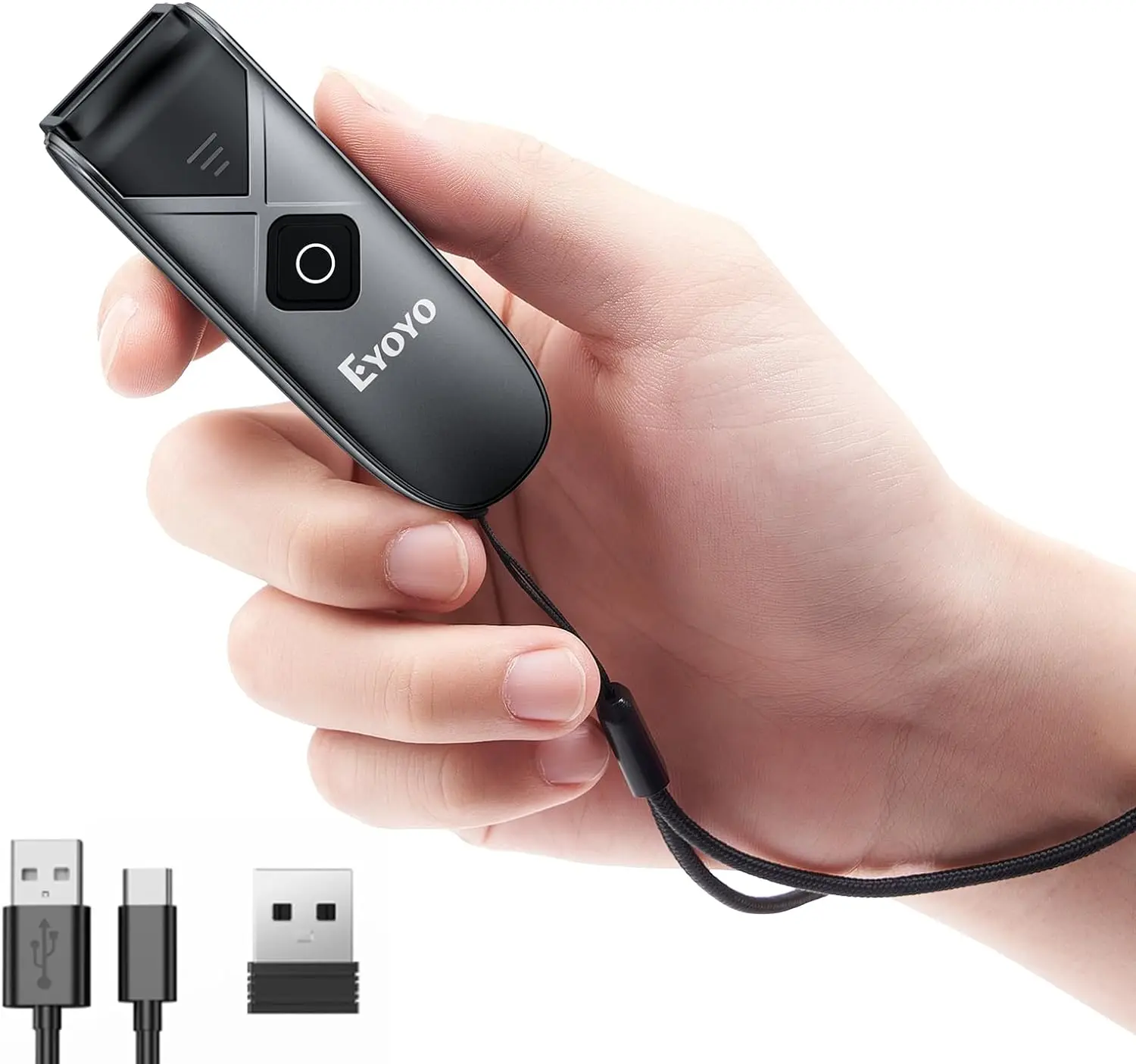 EYOYO  Bluetooth 1D/2D Barcode Scanner Wireless Laser Bar Code Reader for IOS Android Windows Laser Scanners