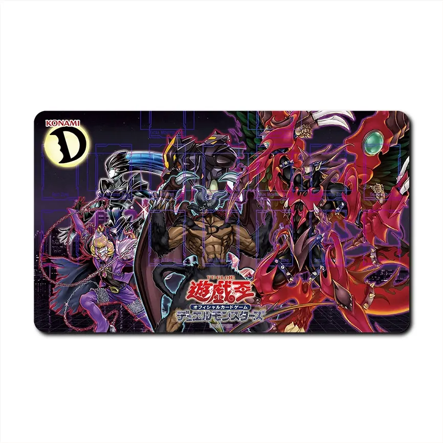 

Anime YGO Playmat Board Game Trading Card Game Mat YUGIOH CCG Mat Mouse Desk Mouse Pad Gaming Play Mat With Card Zones 60X35CM