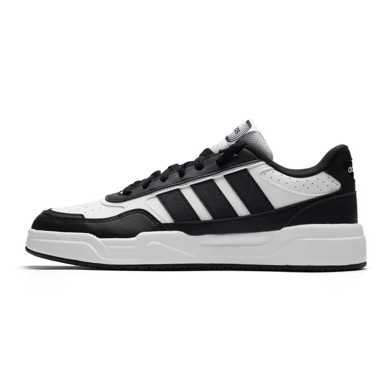 Adidas Men's and Women's Shoes Black and White Classic Lightweight Comfortable Casual Sports Versatile Sneakers Ki1497