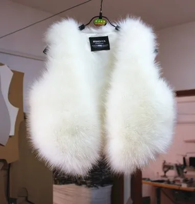 Autumn Winter ort Women's  Fur Vest Korean Sle Slimming Belted Plu Jaet Trendy oulder Pad Coat Youth V-ne S...