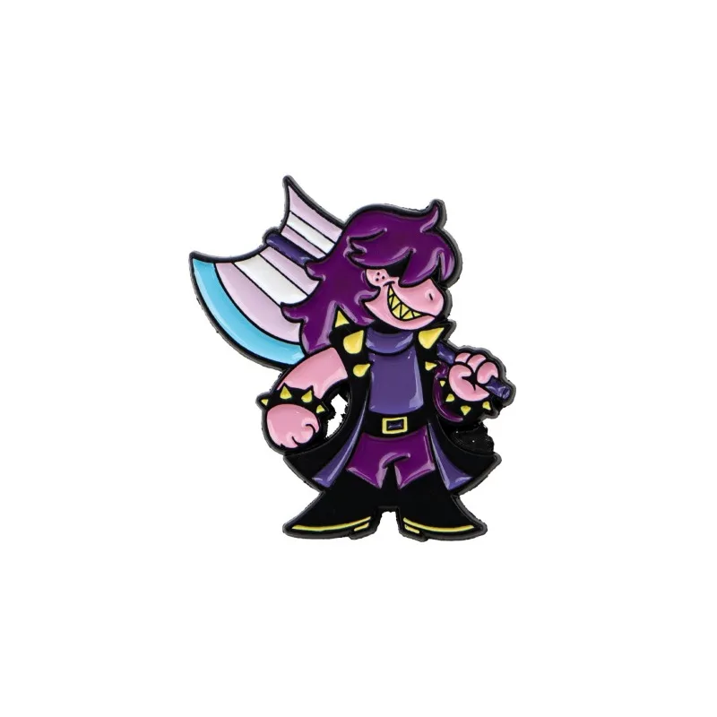 5PCS Pixel Game Deltarune Series Brooch Cartoon Metal Badge Cute Character Creativity Clothing Backpack Brooch Birthday Gift