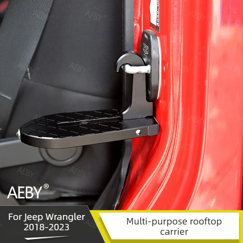 For Jeep Wrangler 2018-2023 Car Doorstep Safety Hammer Folding Ladder,Folding door multifunctional stirrup,Car accessories