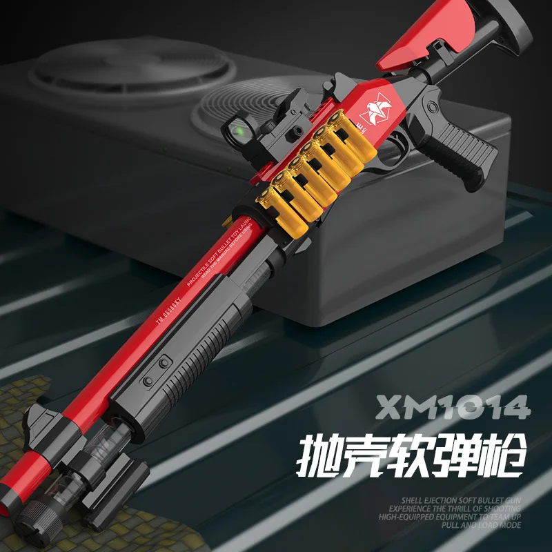 1014 Laifu Soft Bullet Gun Toy Can Launch Short Neck  Outdoor Battle Shotgun