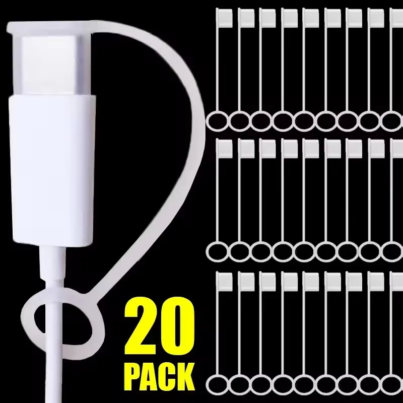 

Soft Silicone Transparent Type Cable Dust Cover with Rope USB C Charging Port Protective Cover Cap Anti Dust Protector