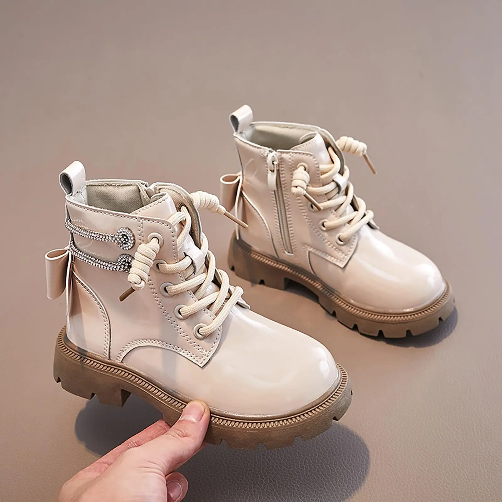 Girl Boot Fashion Simple Exquisite Kid Boots Princess Versatile Classic Retro Girl Shoes Soft Anti Slip Casual Ankle Boot