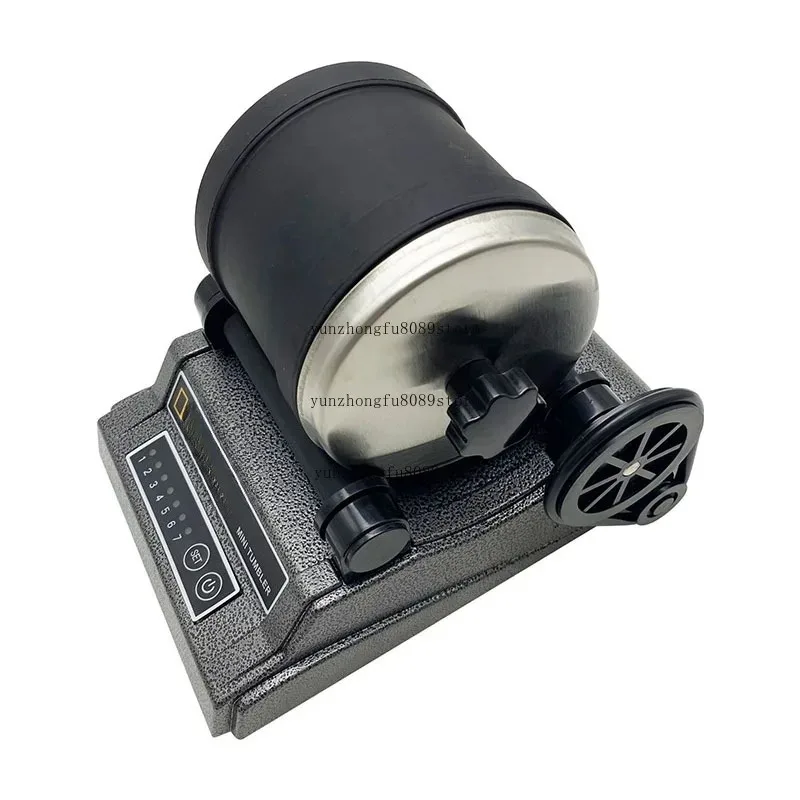 Electric Rotary Polishing Machine, Low‑Speed Rubber Barrel Bead Grinding Polisher, Multifunctional DIY Processing Equipment