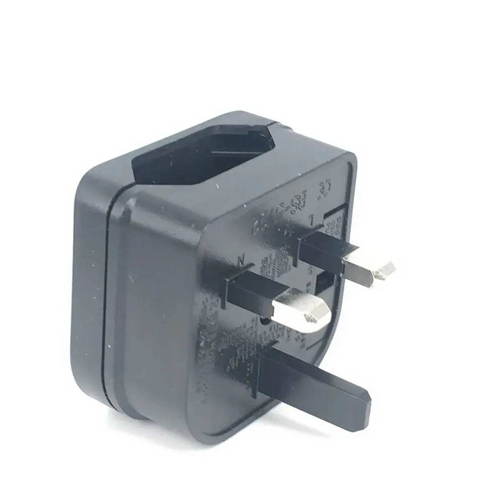Hot Sale 2 Pin to 3 Pin EU to UK Power Portable PC Travel Plug Adapter 250v Outlet European