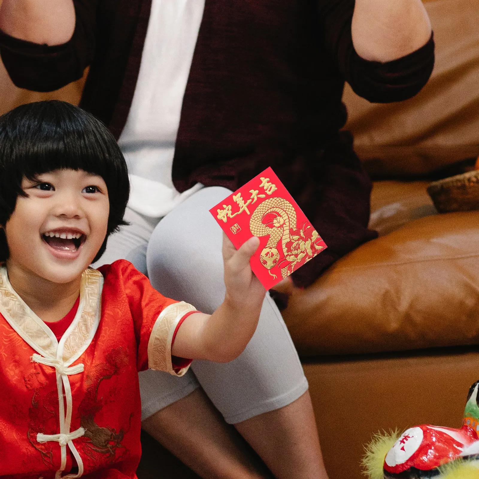 

36 шт. красных конвертов на Китайский Новый год с тематикой Змеи, праздничные денежные пакеты для Весеннего фестиваля, свадеб, подарков на день рождения, счастливые красные конверты