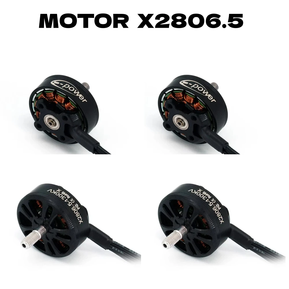 1/4 PCS Motor 2806.5 2806.5 1300KV / 1500KV/1700KV Brushless Motor 4-6S Compatible 6-7inch Propeller for RC FPV Racing Drone