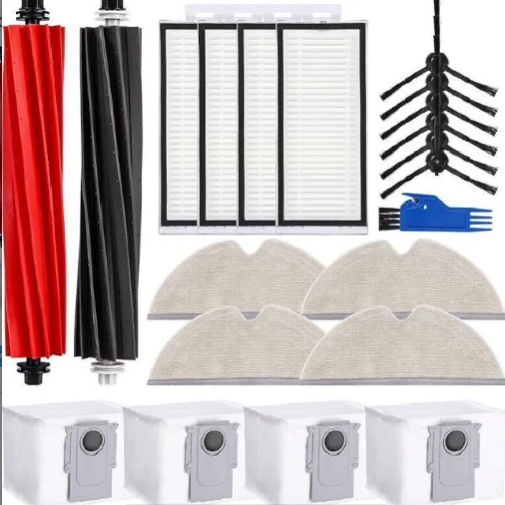 For Roborock Q8 Max Plus Vacuum Parts Set Robot Main Roller Brush Side Brushes Filters Mops Replacement Dust Bags