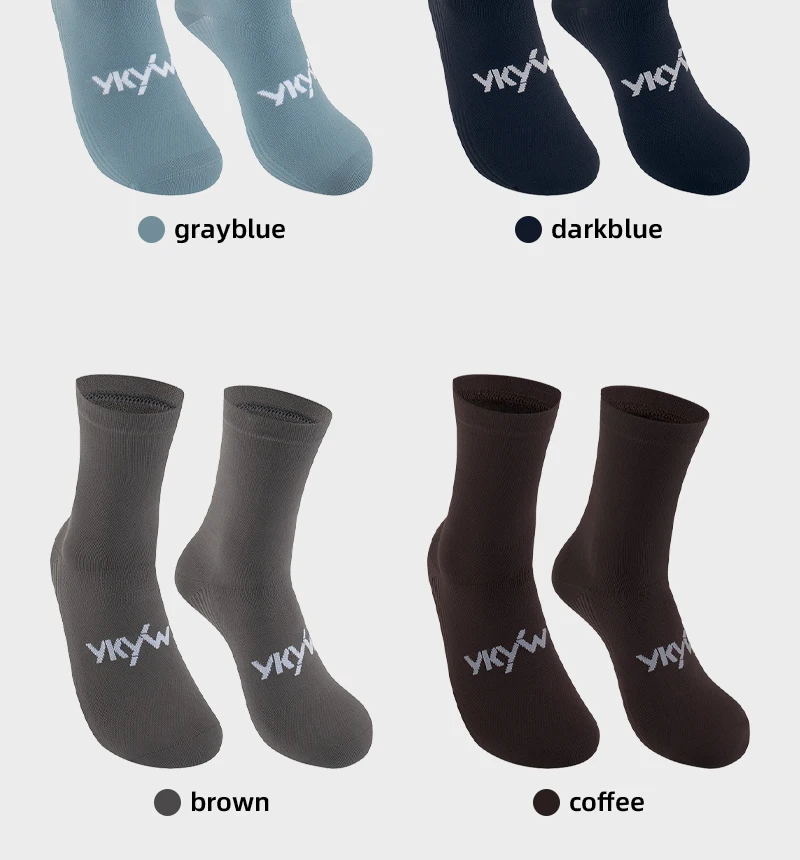 YKYWBIKE Rennradsocken Outdoor Fahrrad Rennrad Laufsportsocken Atmungsaktive Feuchtigkeitsabsorbierende Socken Unisex 14 Farben – Detail 13