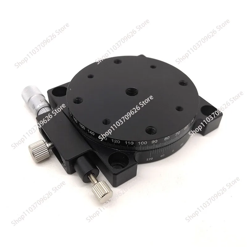 R-axis rotating platform RS60/40/80/90/125 manual high-precision angle indexing disc fine-tuning mobile slide