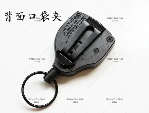 Kevlar Cord Anti Loss Retractable Keychain Stretched 120CM Retractable Keyring