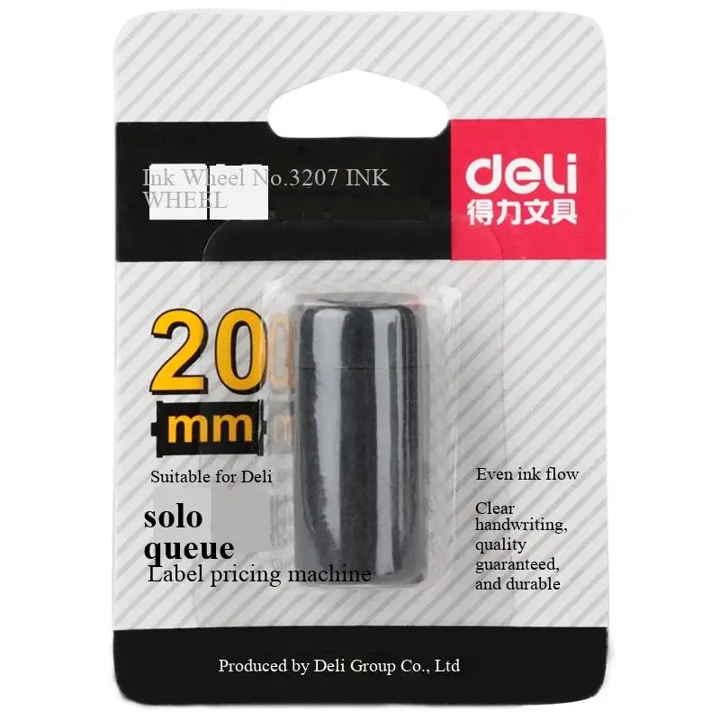 1/12PCS Deli 3207/3208 Ink Wheel Price Marking Machine Single-row & Double-row Label for Business & Industrial Use