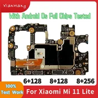 Global Version Motherboard For Xiaomi Mi 11 Lite Unlocked Original Mainboard With Full Chips Logic Board For Mi11 Lite 128G 256G