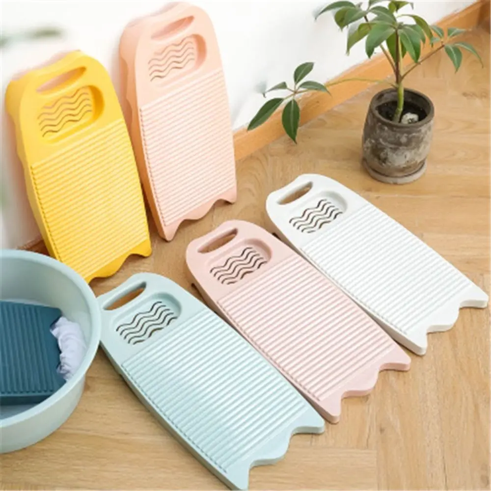 Durable Plastics Washboard Large Size Non-Slip Laundry Board with Soap Trough Clothes Cleaning Tool Bathroom Accessories