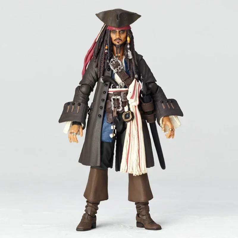 In Stock Shfiguats Pirates Of The Caribbean Captain Jack Sparrow Anime Action Figure Statue Collectable Model Toy Birthday Gift