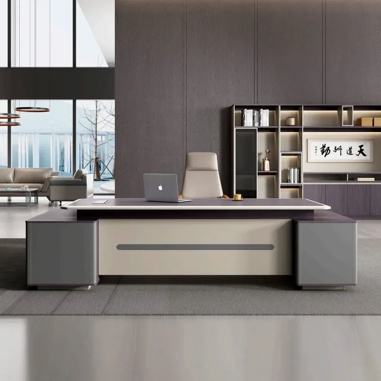

Premium Stylish boss desk Simple modern desk Office Commercial president desk