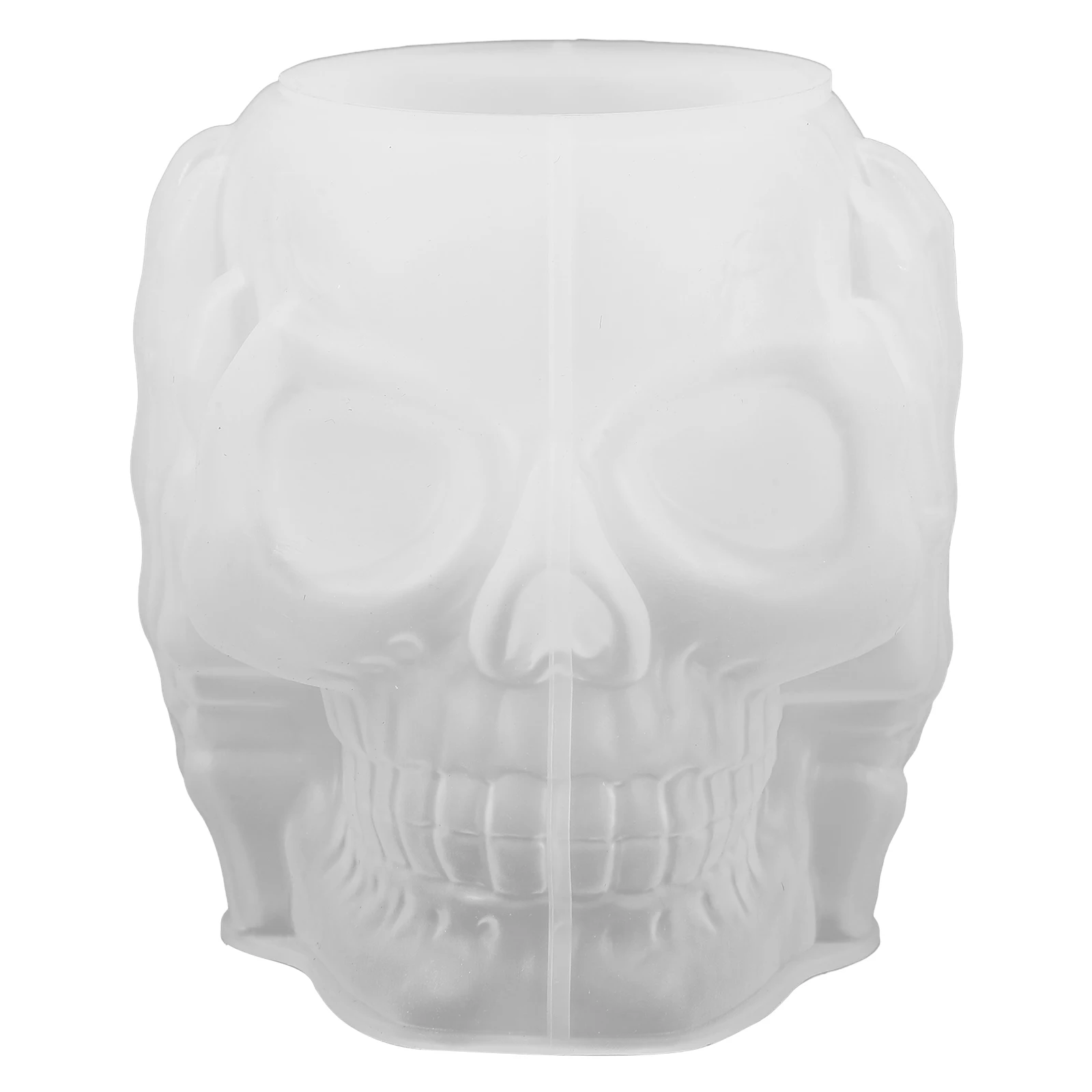 

Skull Aromatherapy Candlestick Mini Molds Flower Pot Silicone Bracket Halloween Diy Silica Gel Casting