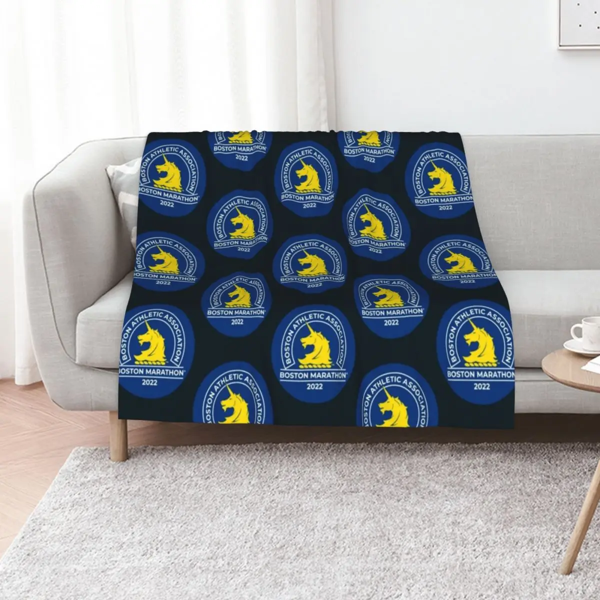 Boston Marathon (5) Throw Blanket sofa bed Custom Cute For Decorative Sofa Sofas Plaid Blankets