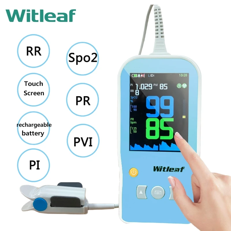 Witleaf Touchscreen Pulse Oximeter Professional Oximetro Pulso Neonatal Mother Kids Baby SPO2 PI PR Cardiac Monitor Pediatric