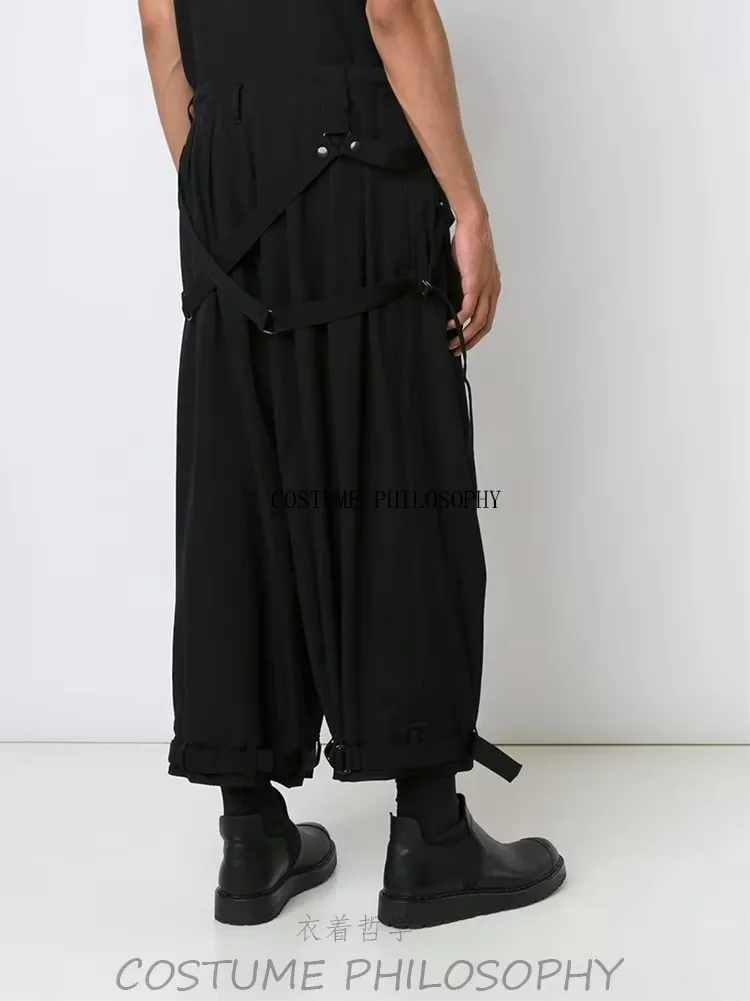 

27-46 2025 Men's Clothing Hair Stylist Catwalk Original Fashion Loose Binding Casual Harem Pants Costume Plus Size Costumes