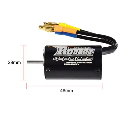 Rocket 2948 4800KV motore impermeabile senza spazzole a 4 poli per Traxxas Blast Feilun FT011 600-800mm RC Boat Car