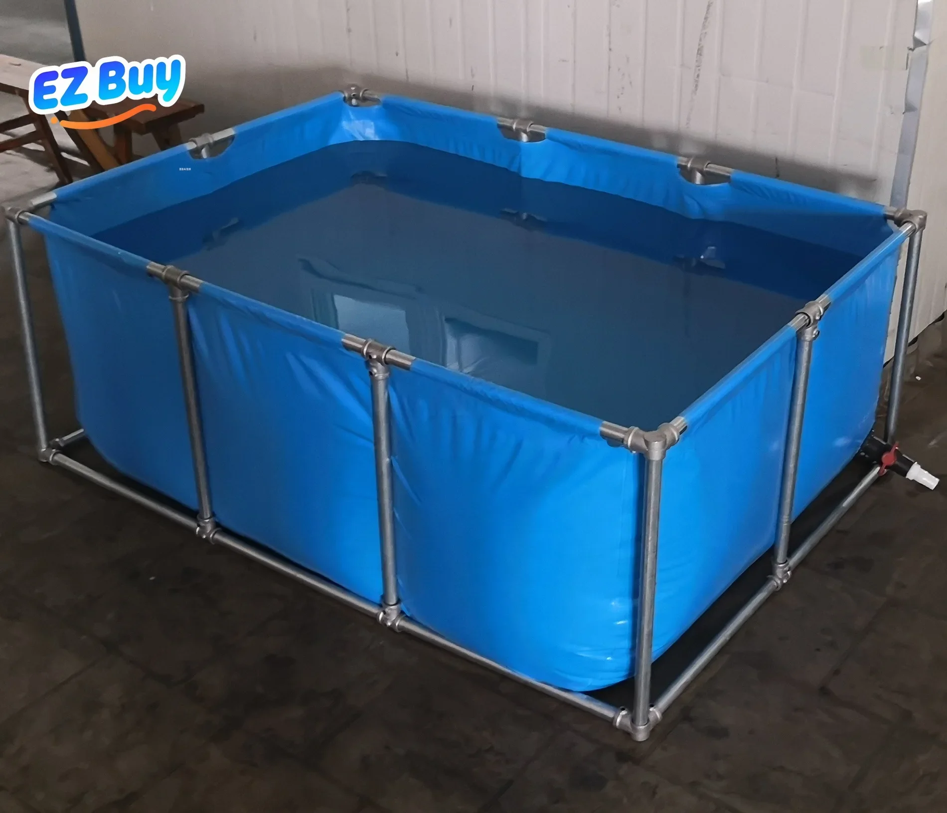 SPFCS1007 Square Collapsible PVC Fish Tank for Aquarium