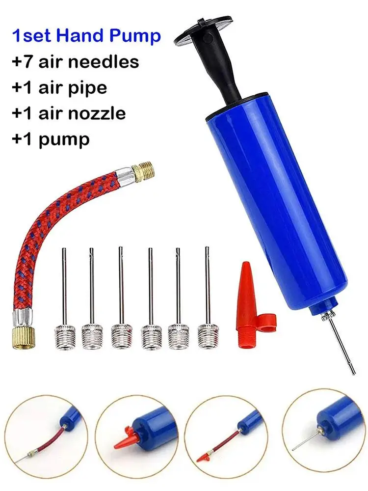 AliExpress 1SET Bicycle Football Soccer Air Pump Swimming Ring Beach Ball Inflatable Basketball Pump Inflating Needle Bike Accessories