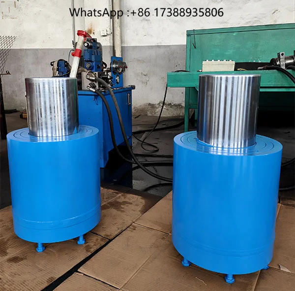 Custom 300 mm 600 mm Stroke Hydraulic Cylinders 300 Ton 500 Ton Hydraulic Jack Cylinder