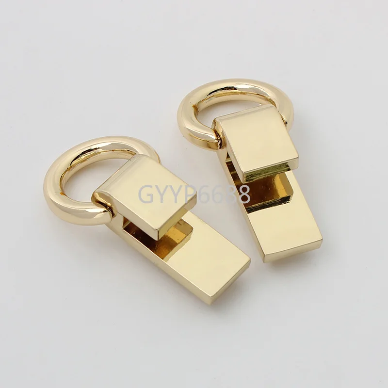 30pcs light gold 55*28mm round shape decorative connection buckle for diy woman handbag purse hardware factory direct