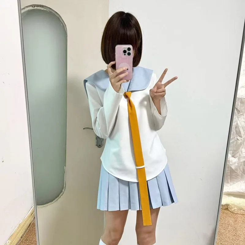 

Anime Kirisaki Chitoge Onodera Kosaki Cosplay Costume School Uniform JK Skirt Role Play Outfit Theme Party for Women