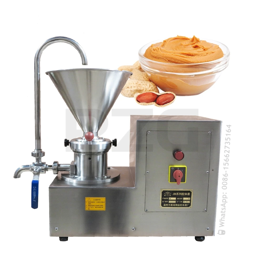 Electric Stainless Steel Peanut Butter Making Machine Nut Butter Grinder Sauce Pressing Machine Tomato Butter Maker Colloid Mill