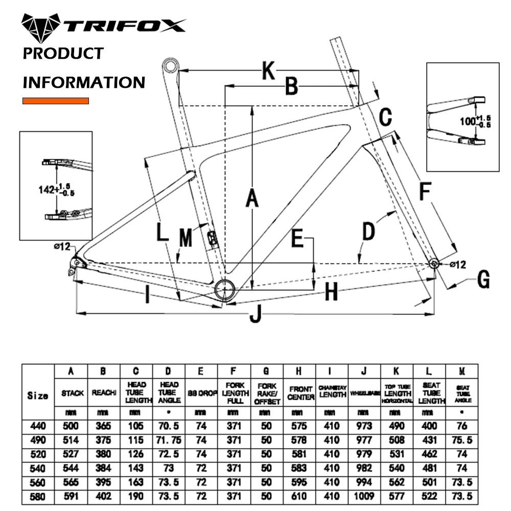 X16QR TRIFOX Official Store Full Carbon Road Bike Frameset   700 x 25C AERO V Brake Quick Release DI2 / Mechanical derailleurs