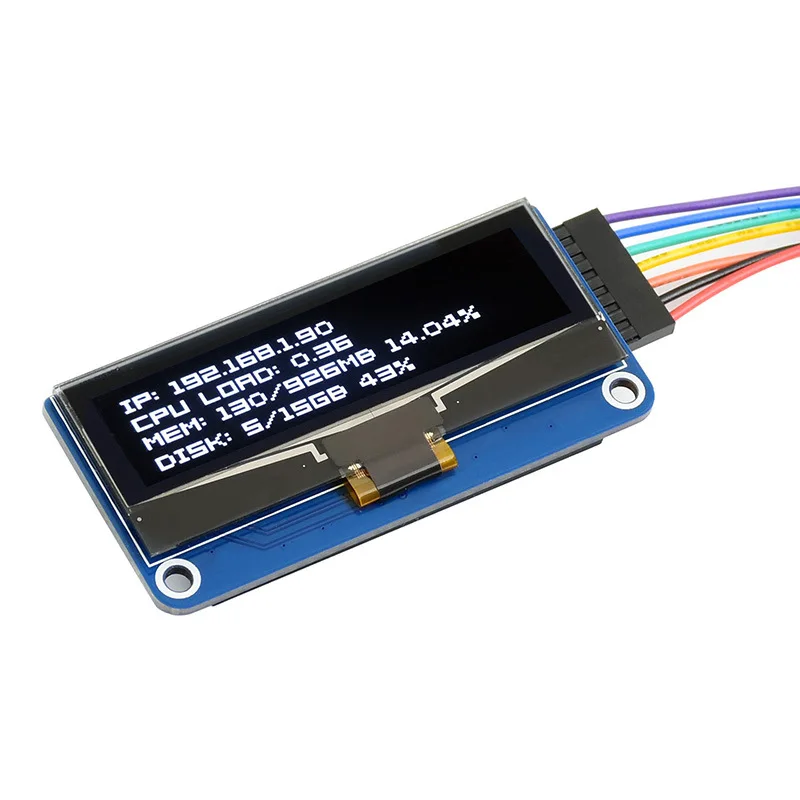 Raspberry Pi 2.23″ OLED Expansion Board - 128×32 resolution Support SPI/I2C