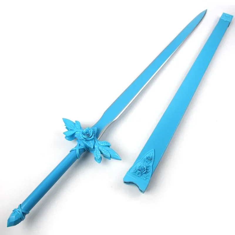 

111cm God Domain Eugeo Green Blue Rose Wood Sword COS Anime Prop Cosplay Anime Weapon Sword Equipment
