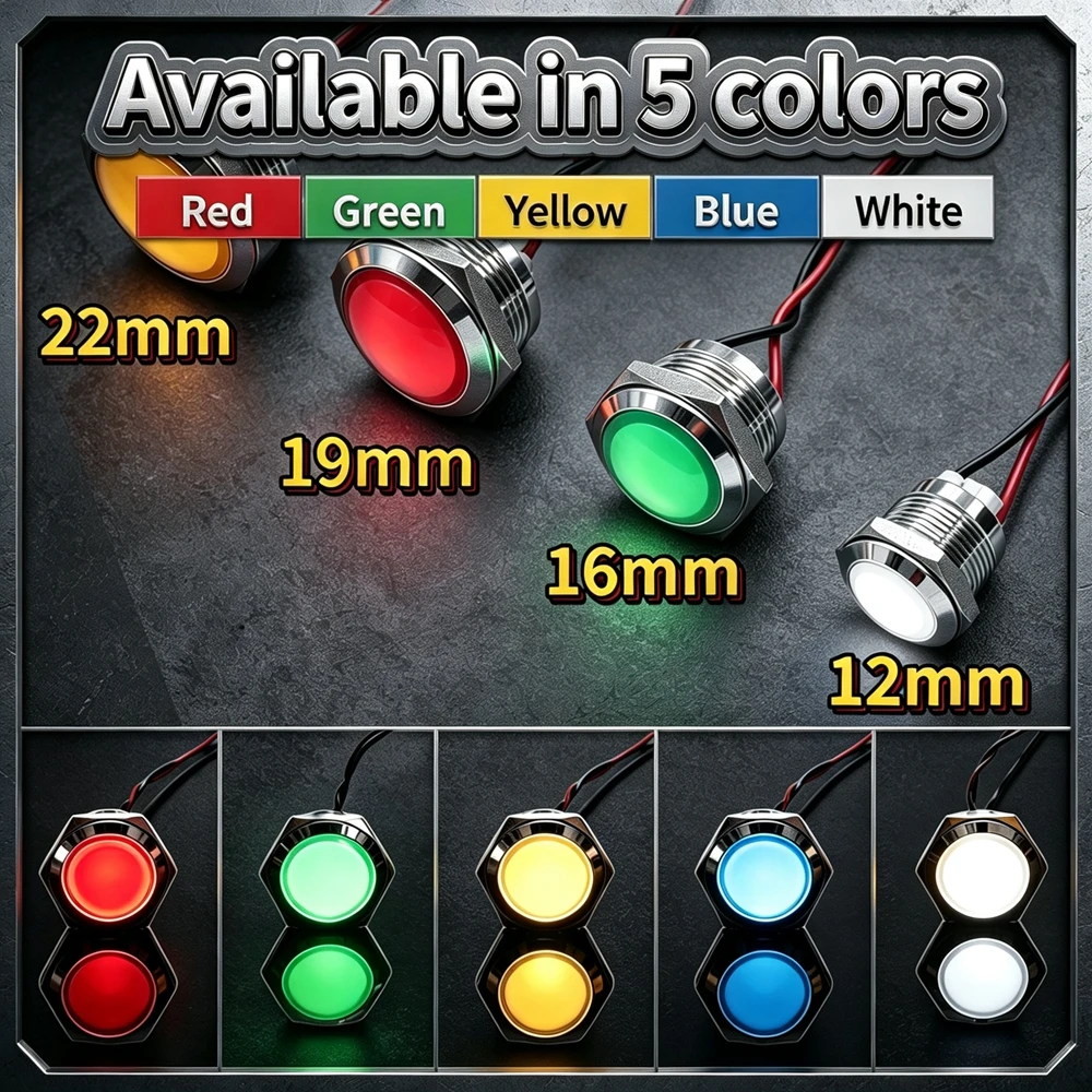 ไฟแสดงสถานะ LED โลหะ ขนาด 12 ม - Signal Panel Orange บทวิจารณ์และราคา
