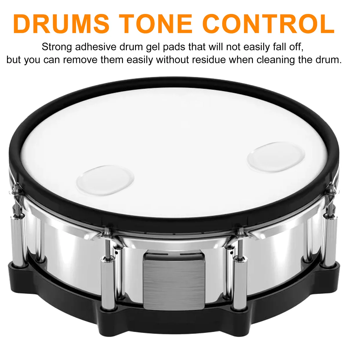 

Durable 24 Pieces Drum Dampeners, Drum Damper Gel Pads Drum Silencers Non-Toxic Soft Silicone Drum Mute For Drums Tone Control (