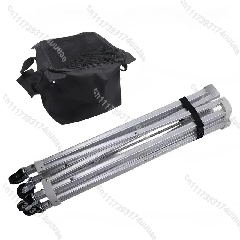 Portable Aluminum Alloy Tennis Ball Cart Folding Storage Basket Trolley for Practice Training Equipment Holder