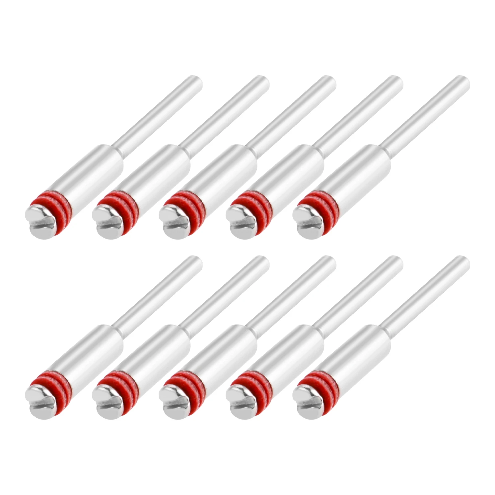 DRELD 10PCS 2.35มม.ล้อขัด Mandrels ตัดเพชร Mandrel Cut-Off ที่วางโทรศัพท์ติดรถสำหรับ Dremel อุปกรณ์เสริมโรตารี่เครื่องมือ