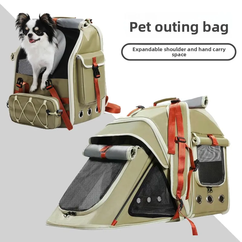 ZHAYA Pet Carrier Backpack Large Capacity Portable Foldable Soft Sided for Cats and Small Dogs Travel Hiking Outdoor Walking