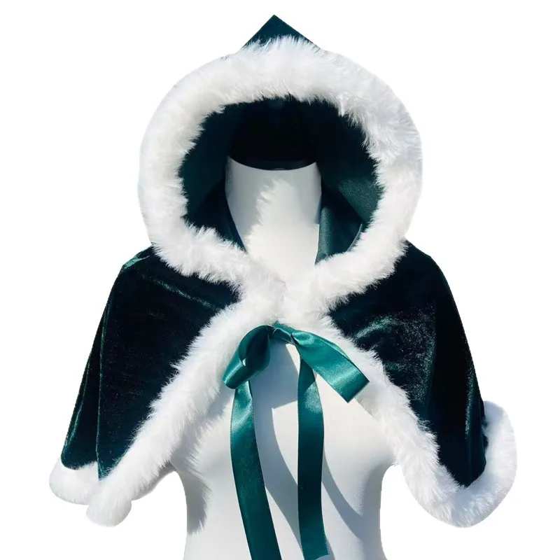 مجموعة الرأس عيد الميلاد كيب الاطفال الكبار سانتا زي حفلة شال